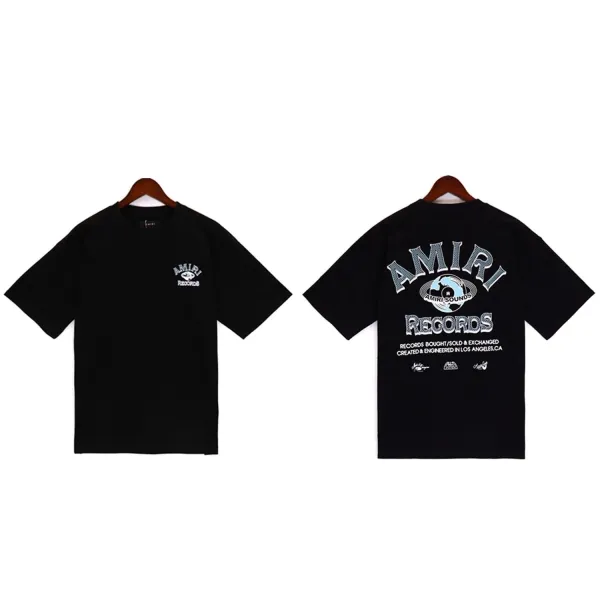 Amiri Records Black Graphic T-Shirt - 1