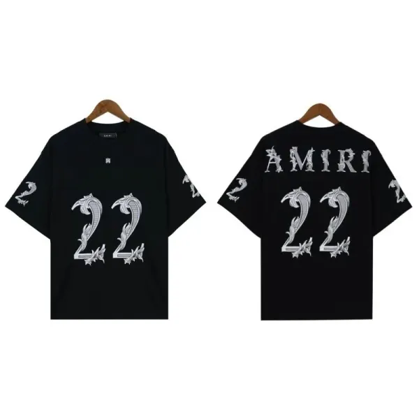 Amiri Leopard Print Graphic T-Shirt Black - 5