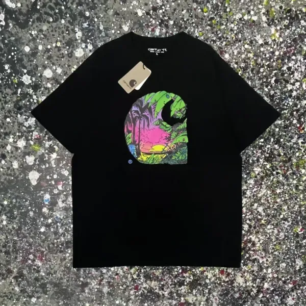 Carhartt Work In Progress Arch Logo Black T-Shirt - 12