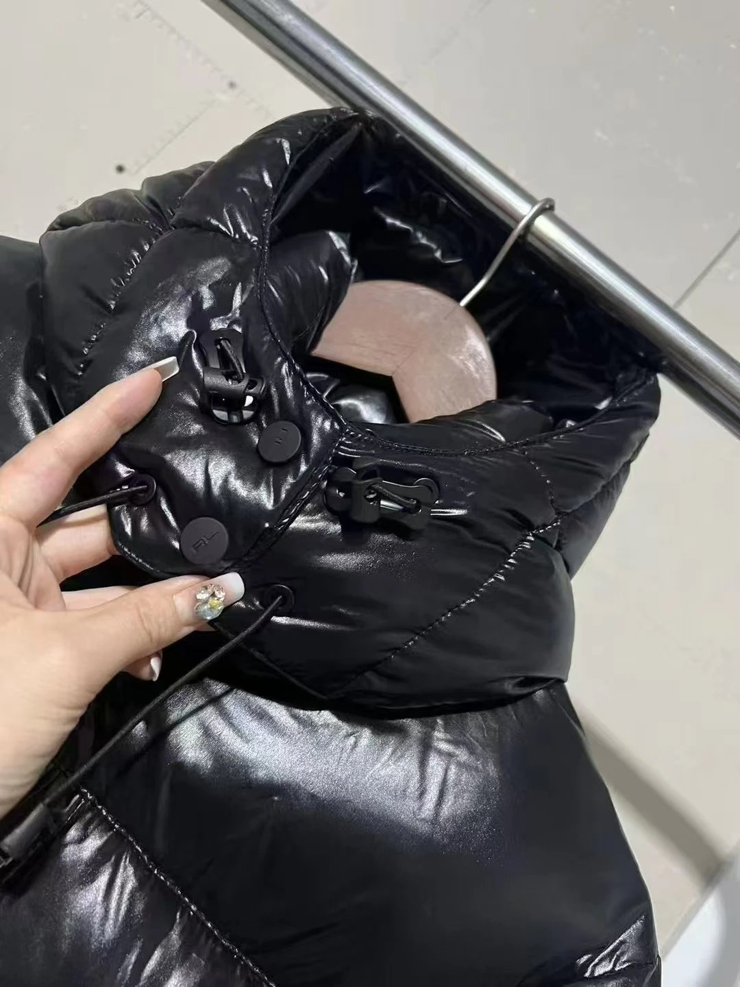 Moncler Maya Vest Black Glossy Down Vest - 10