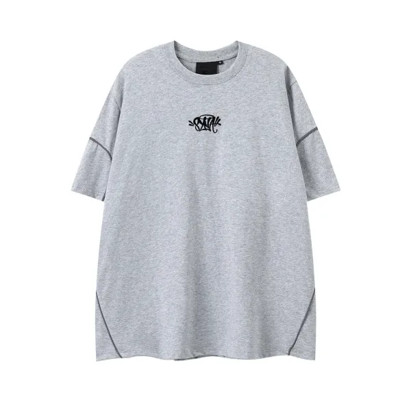 Design Oversized Graphic Tee Gray T-Shirt - 1