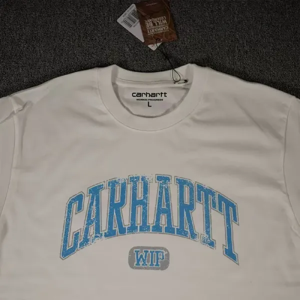 Carhartt Work In Progress Arch Logo Black T-Shirt - 7