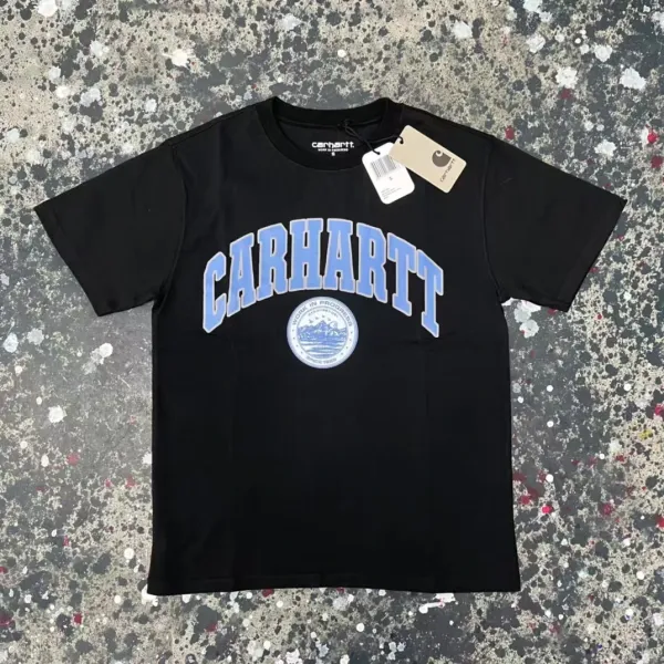 Carhartt Work In Progress Arch Logo Black T-Shirt - 1