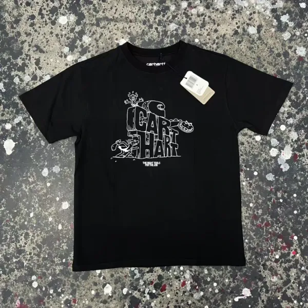 Carhartt Work In Progress Arch Logo Black T-Shirt - 35