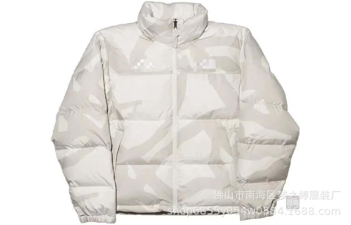 1996 Print Cotton Jacket Stand Collar Couple Style photo 8