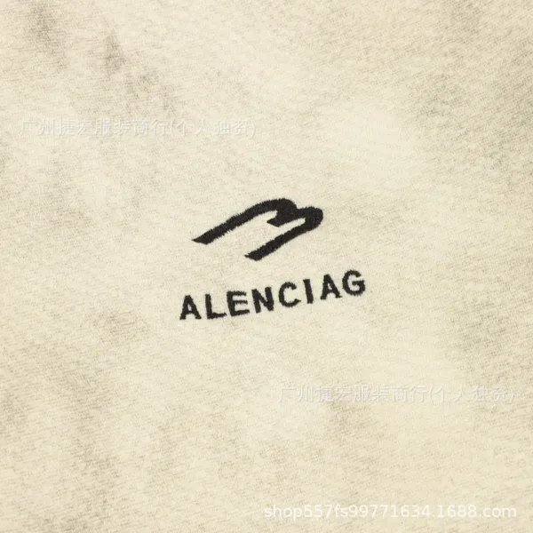 Alenciag Zip-Up Hoodie Jacket in Beige and Black - 14