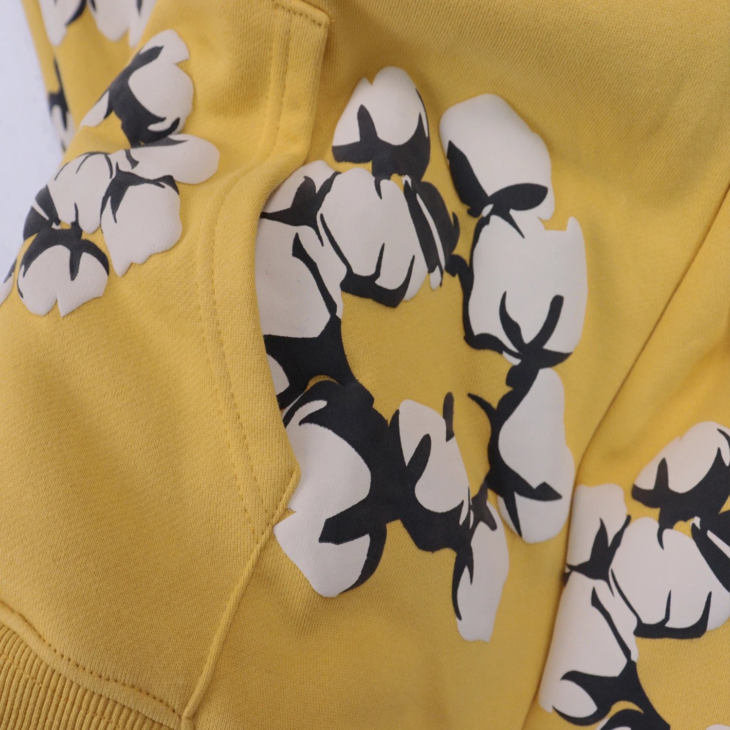 Design Floral Print Black Sweatpants - 11