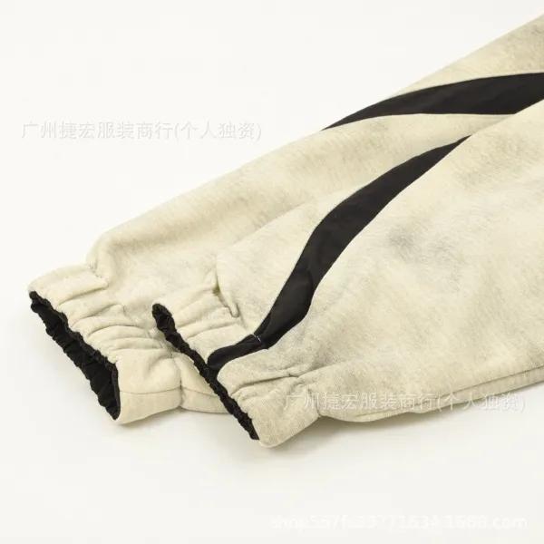 Alenciag Zip-Up Hoodie Jacket in Beige and Black - 13