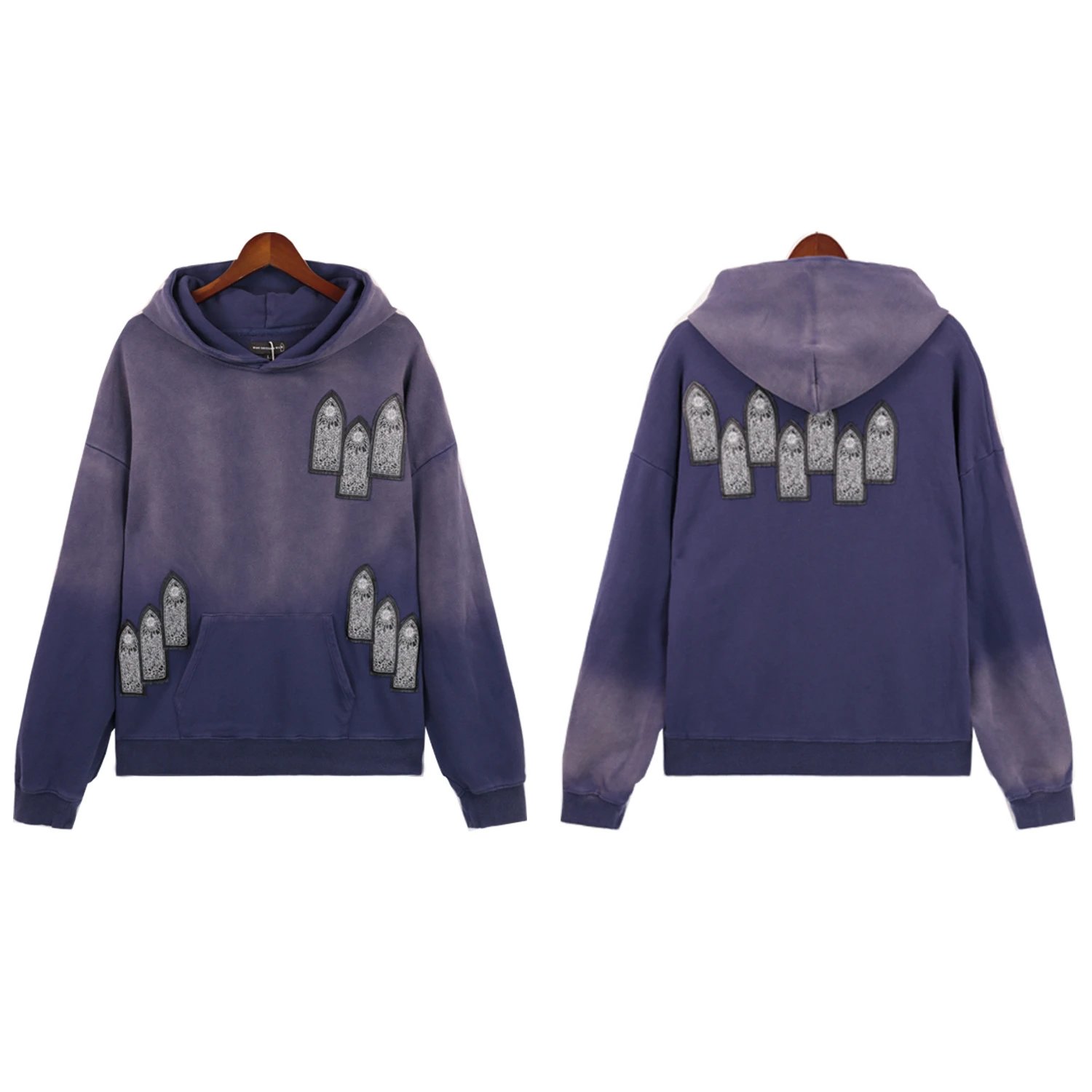 Flame Graphic Hoodie T-Shirt Set photo 3