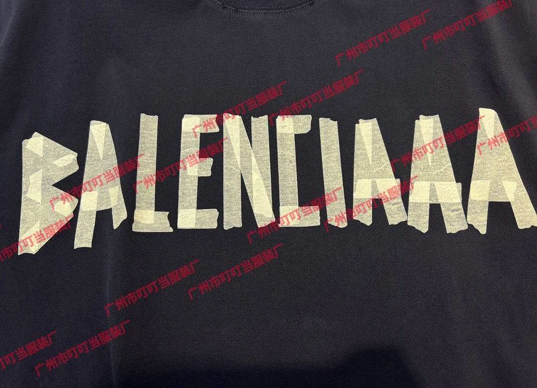 Balenciaga Logo Splatter Print White T-Shirt - 16