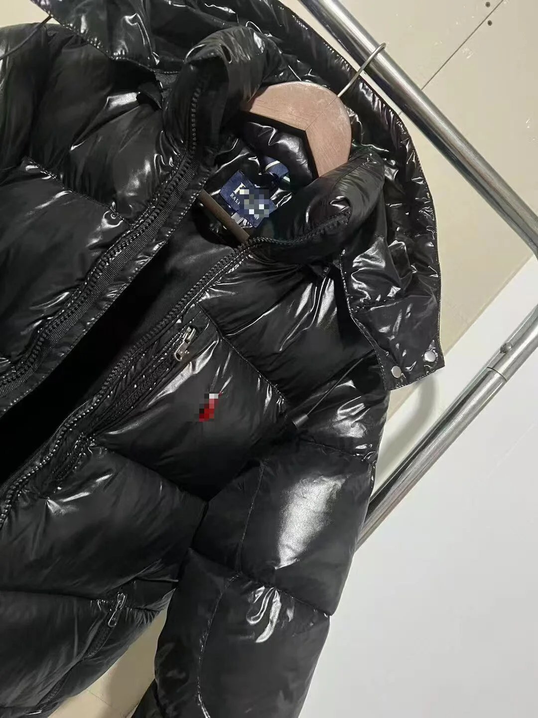 Moncler Maya Vest Black Glossy Down Vest - 9