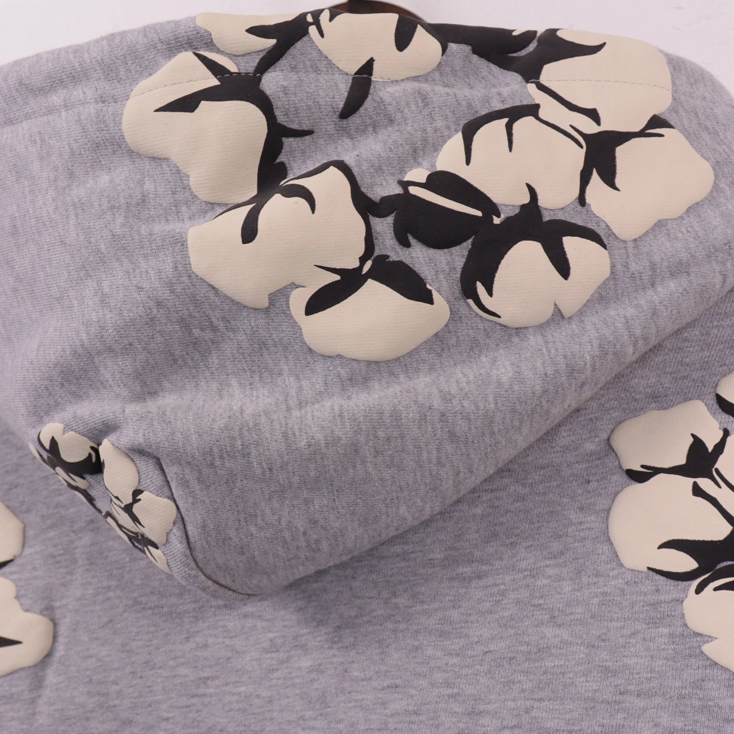 Design Floral Print Black Sweatpants - 8