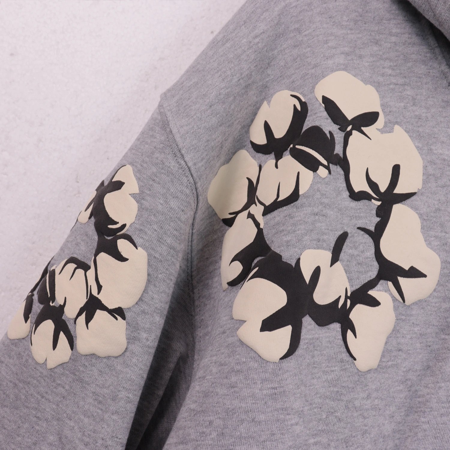 Design Floral Print Black Sweatpants - 17