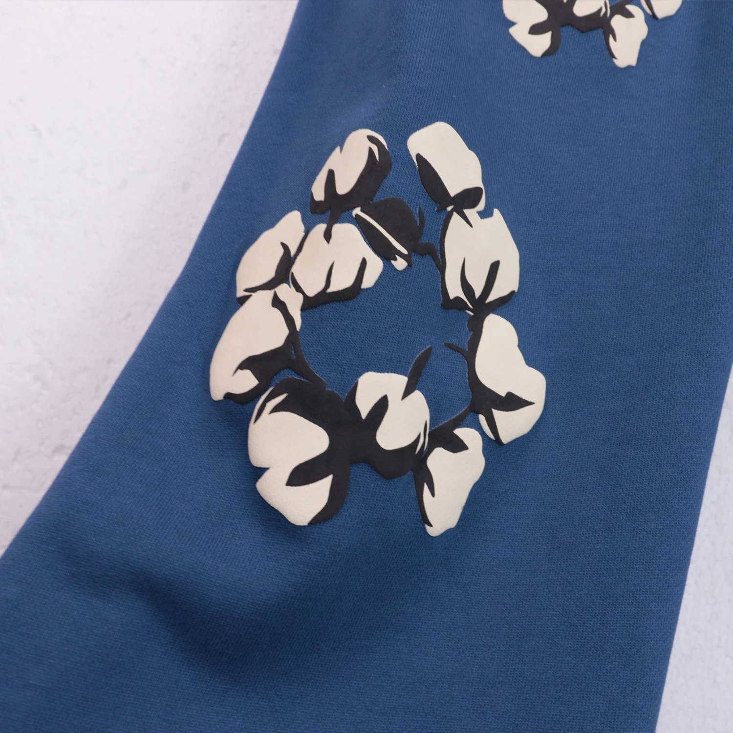 Design Floral Print Black Sweatpants - 23