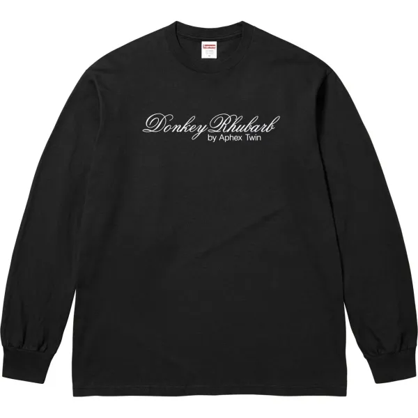 Supreme x Aphex Twin Donkey Rhubarb Long-Sleeve T-Shirt Black - 1