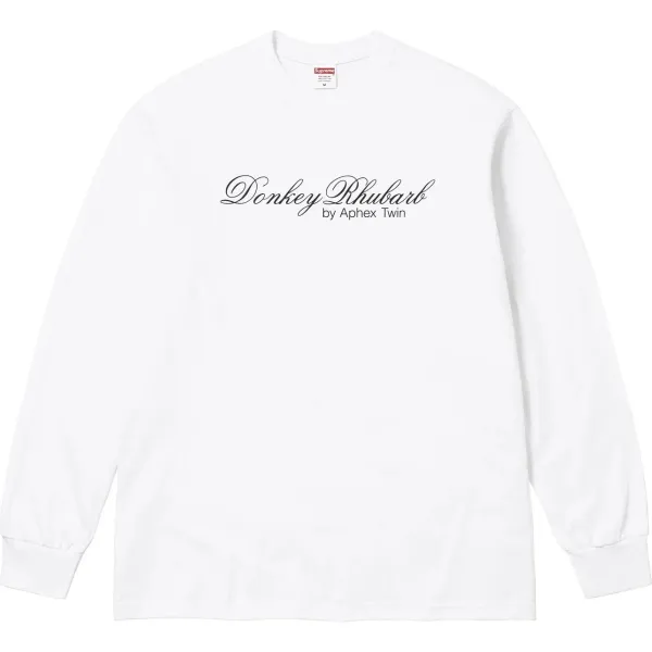 Supreme x Aphex Twin Donkey Rhubarb Long Sleeve T-Shirt White - 1