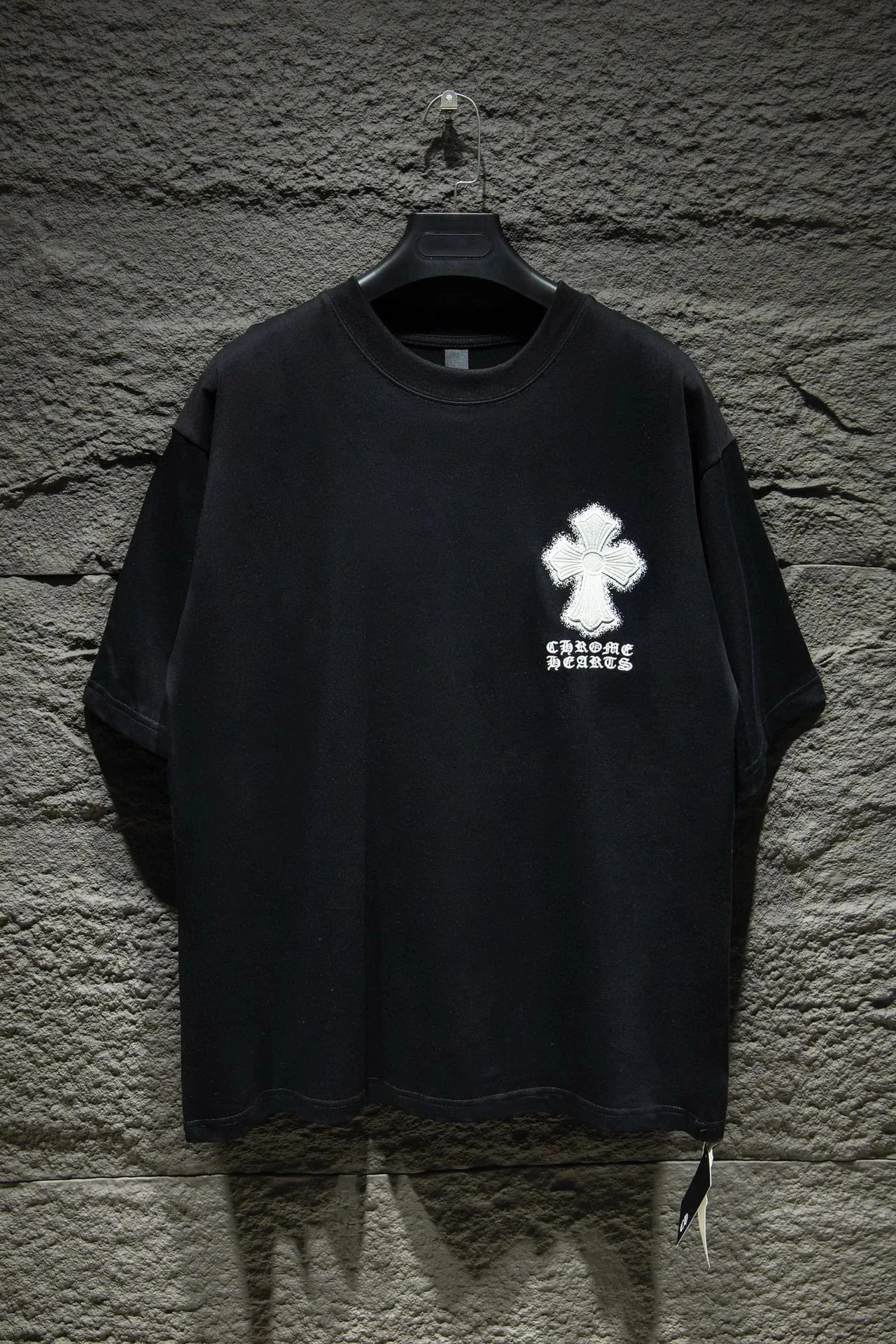 Chrome Hearts Cross Embroidered Raglan T-Shirt Black/White - 13
