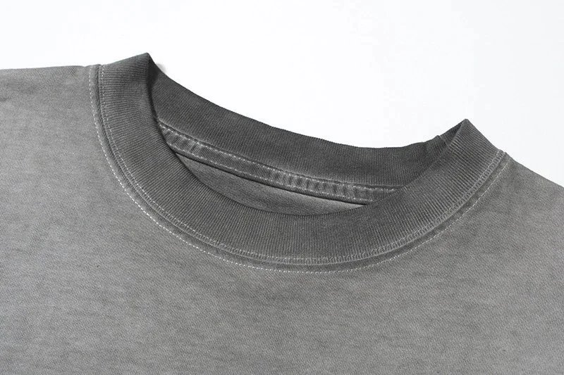 Miu Miu Heart Logo Washed Gray T-Shirt - 3