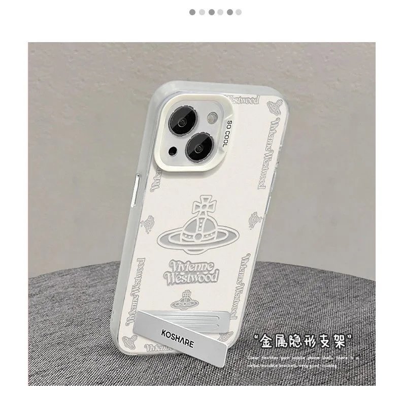 Vivienne Westwood x Nics Orb Print Phone Case Gray - 8