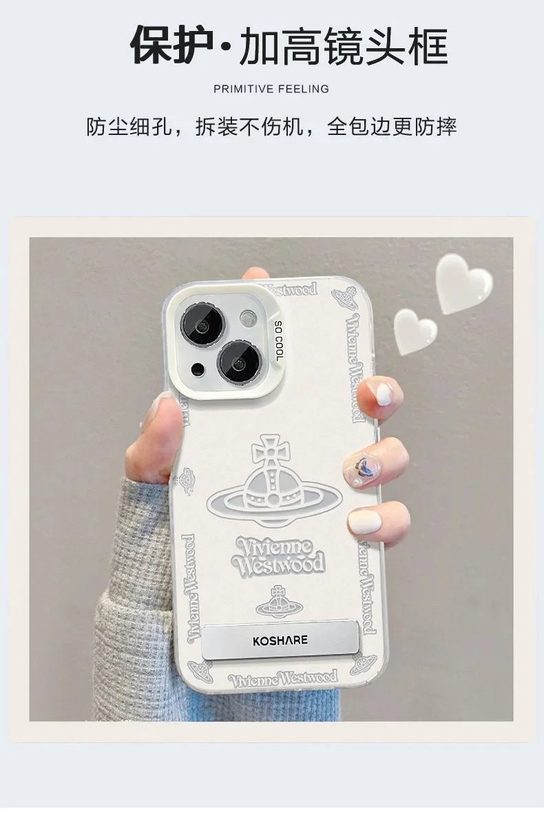 Vivienne Westwood x Nics Orb Print Phone Case Gray - 3