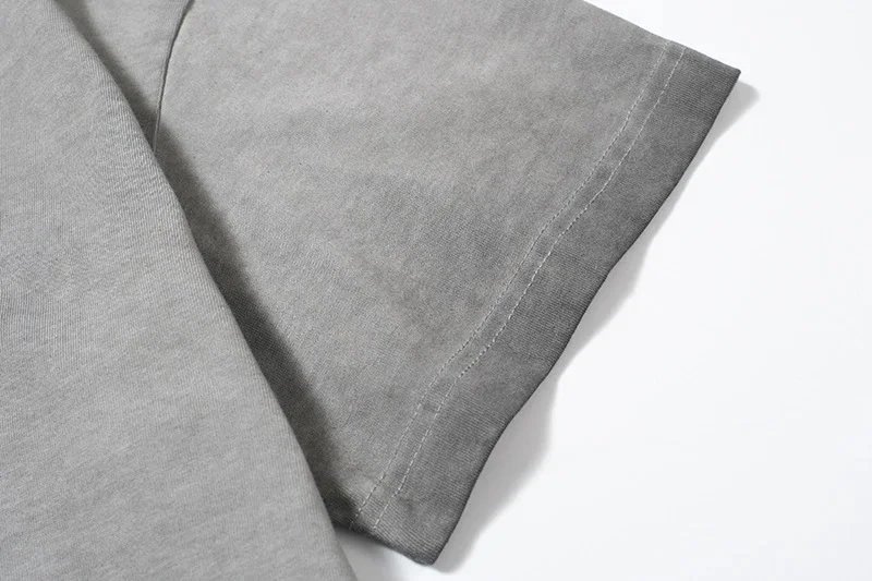 Miu Miu Heart Logo Washed Gray T-Shirt - 6