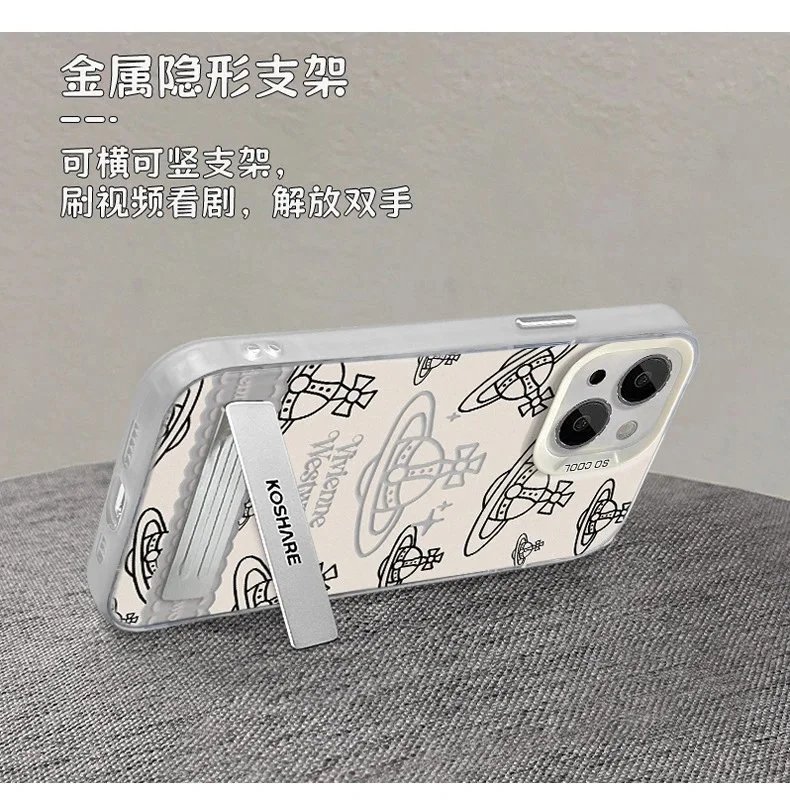 Vivienne Westwood x Nics Orb Print Phone Case Gray - 9