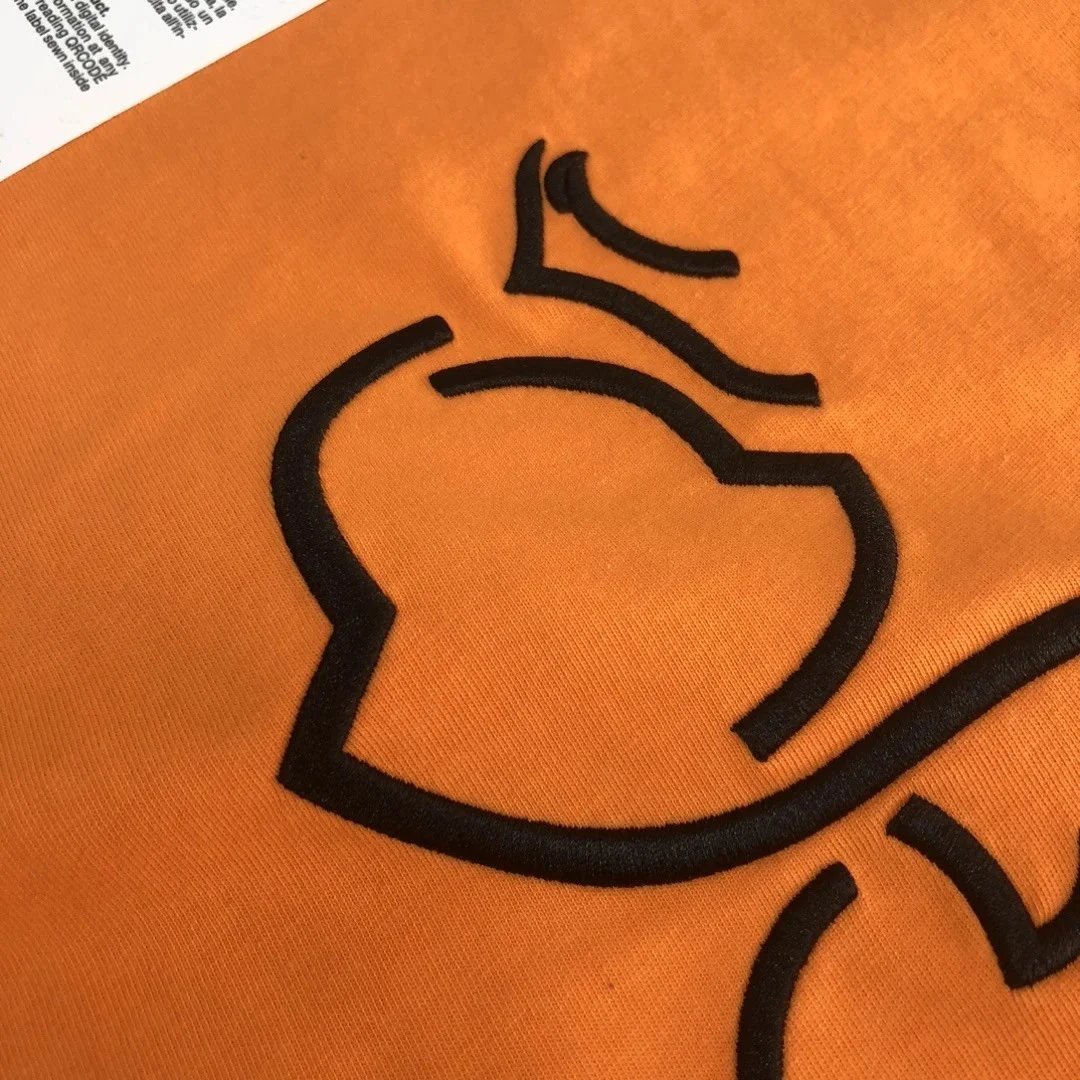 Moncler Logo Print Orange T-Shirt - 9