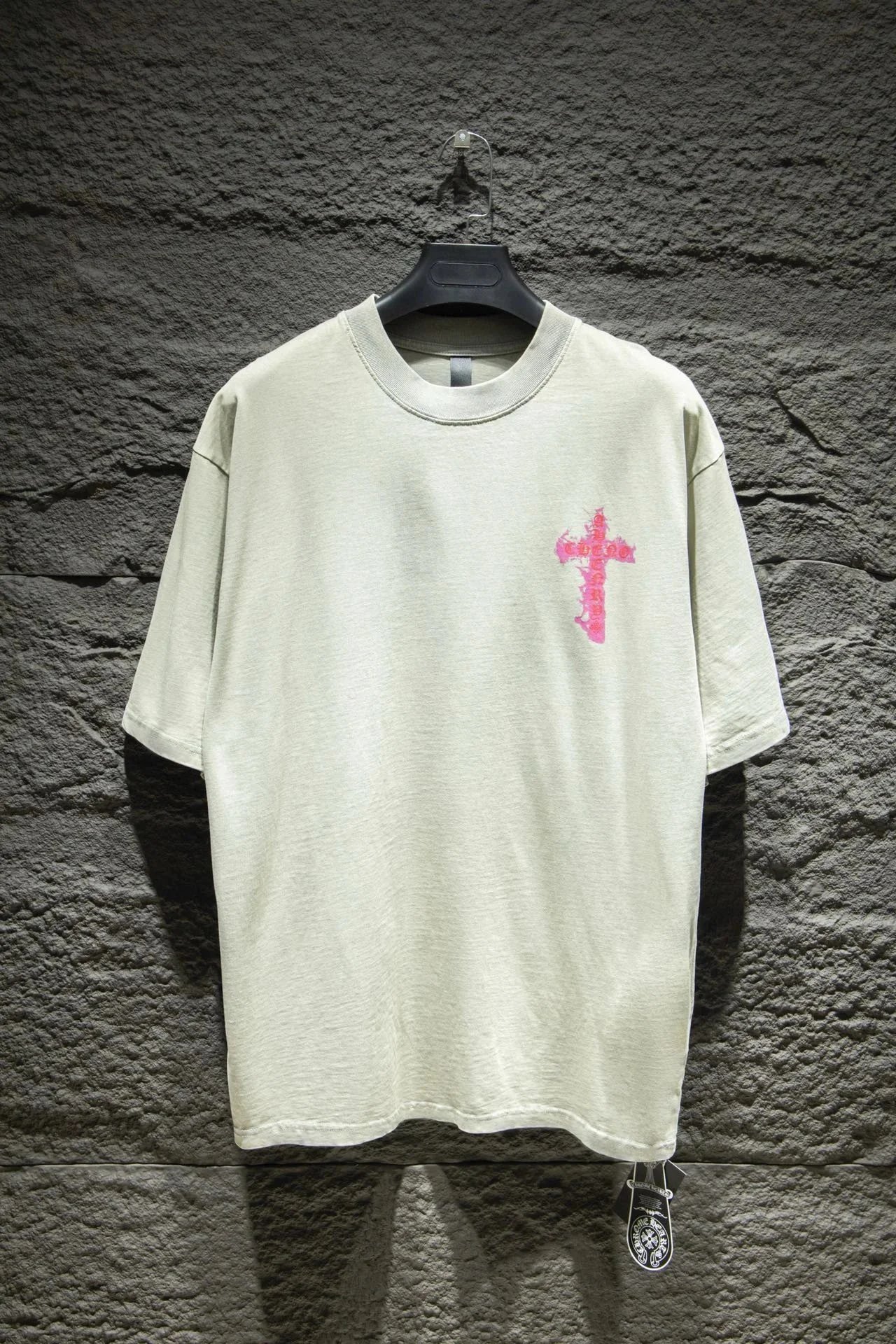 Chrome Hearts Cross Embroidered Raglan T-Shirt Black/White - 16