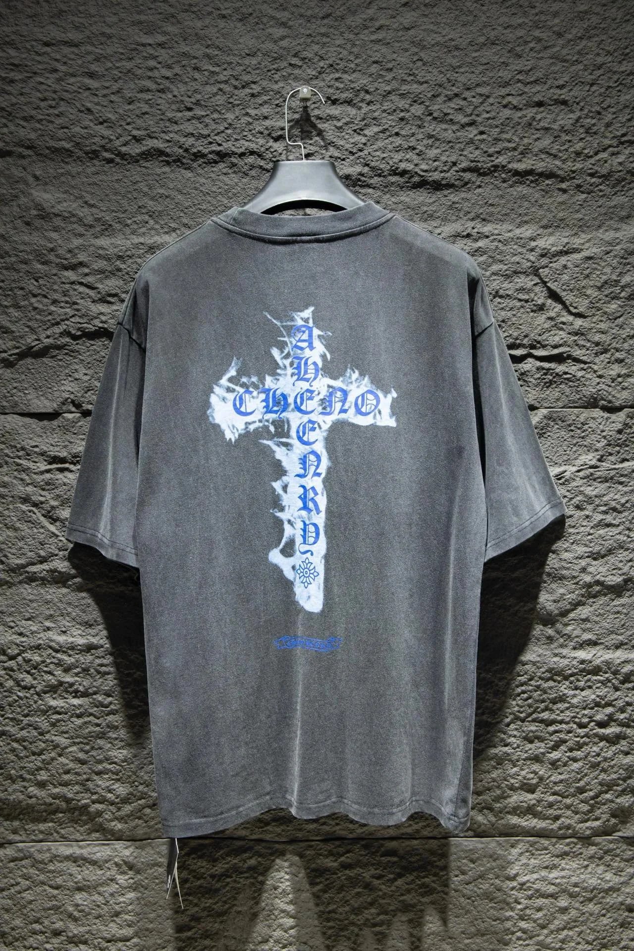 Chrome Hearts Cross Embroidered Raglan T-Shirt Black/White - 17