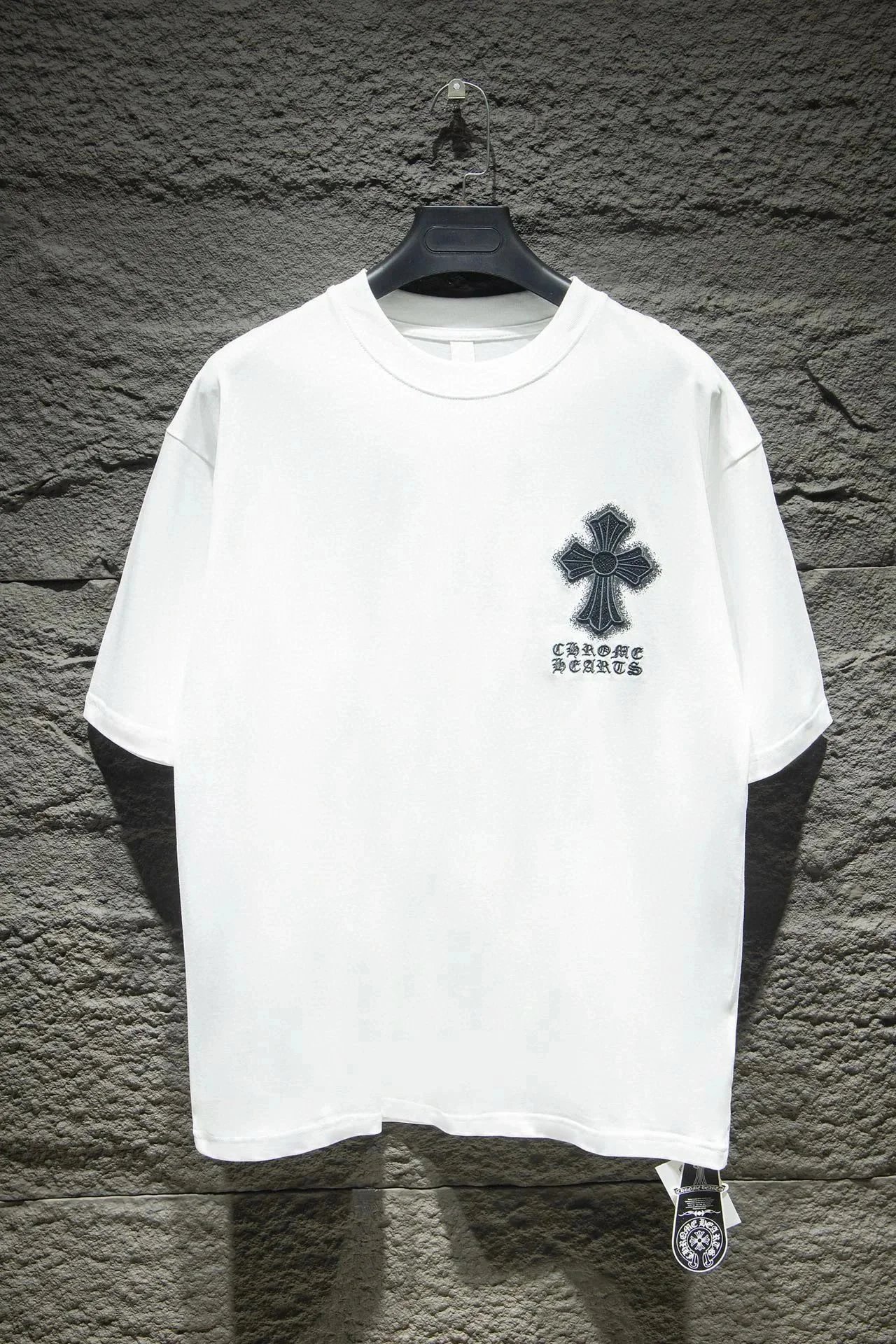 Chrome Hearts Cross Embroidered Raglan T-Shirt Black/White - 9