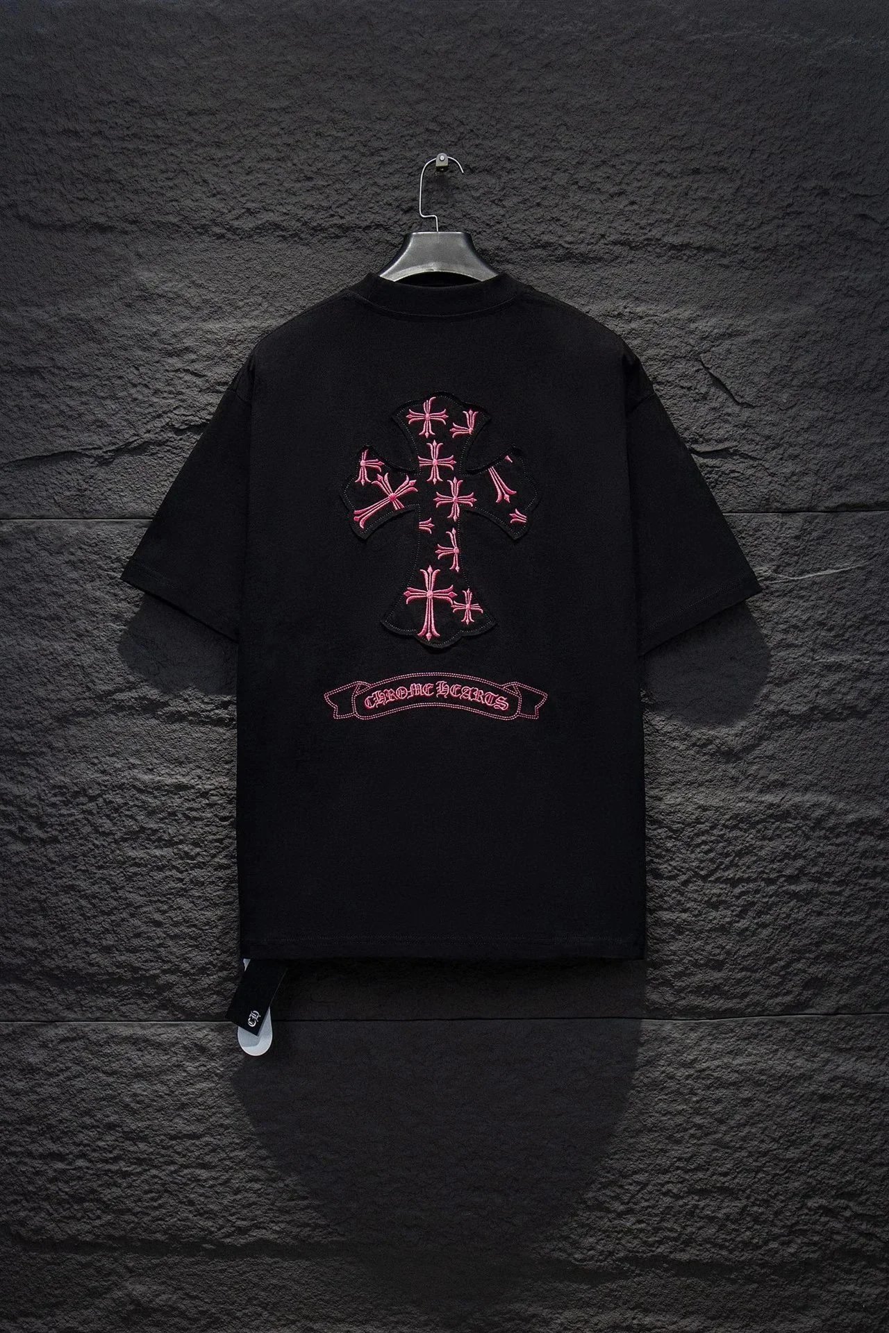 Chrome Hearts Cross Embroidered Raglan T-Shirt Black/White - 7