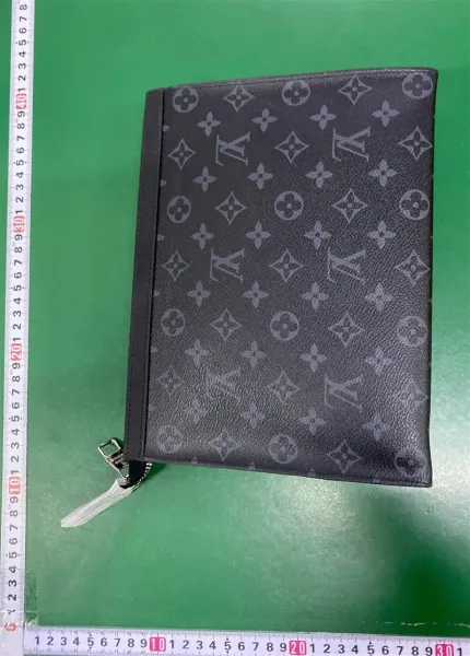 Louis Vuitton Monogram Eclipse Pochette Accessoires Black Clutch Clutches - 1