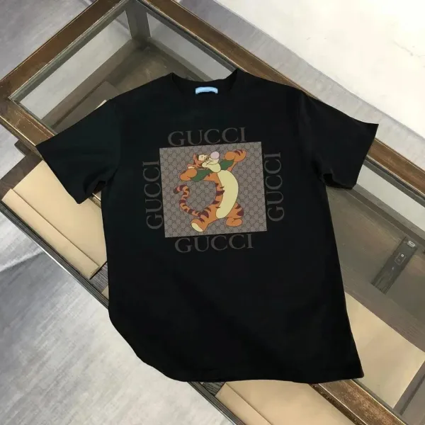 Gucci x Disney Tigger Print GG Monogram T-Shirt Black - 1