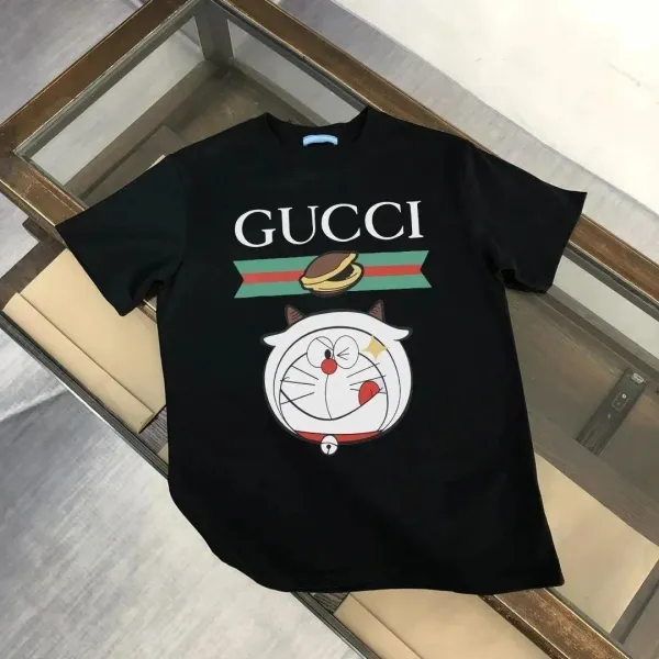 Gucci x Doraemon Graphic Print Black T-Shirt - 1
