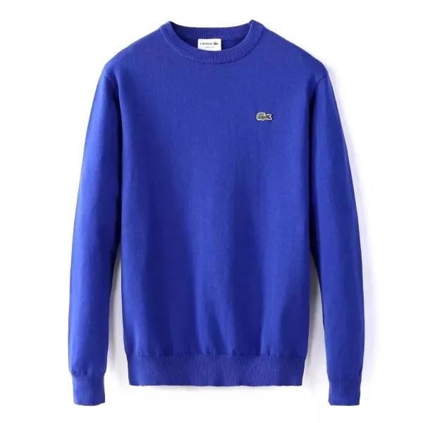Lacoste Classic Crewneck Sweater Royal Blue - 1