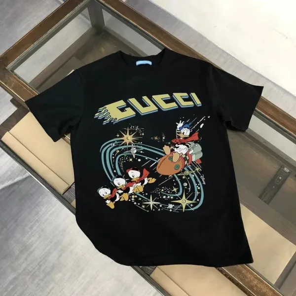 Gucci x Disney Donald Duck Space Adventure Black T-Shirt - 1