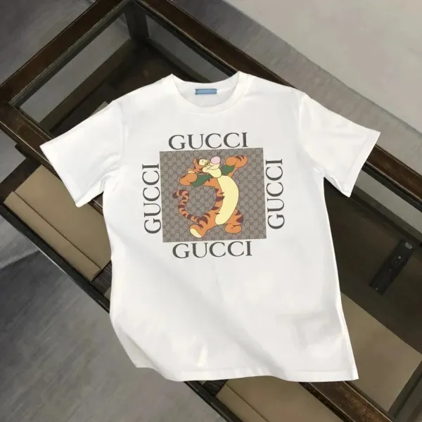 Gucci x Disney Tigger Print GG Monogram T-Shirt White - 1