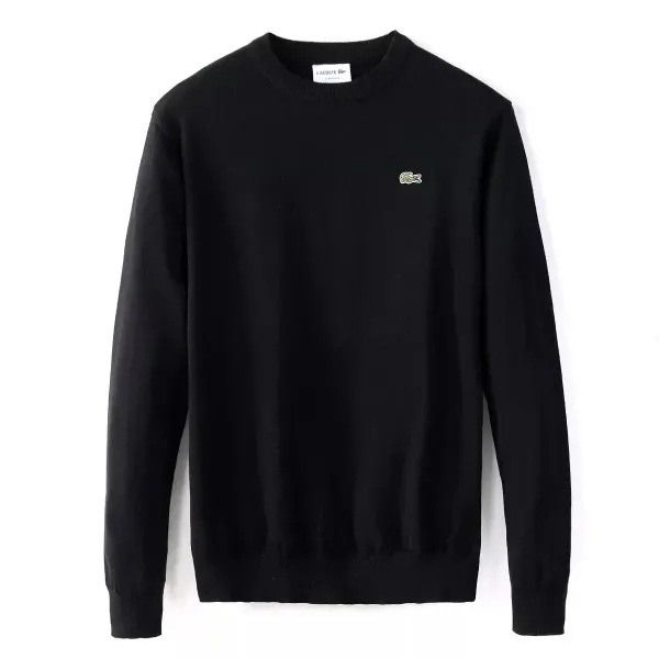 Lacoste Classic Crewneck Black Sweater - 1