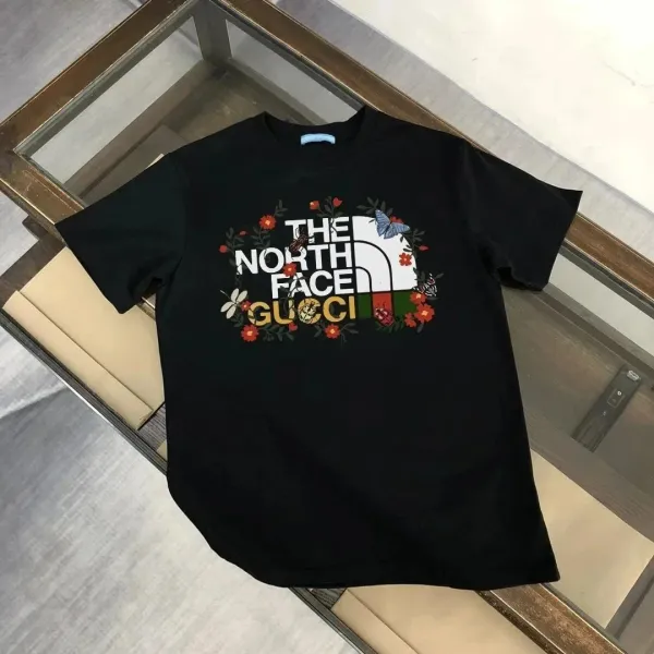 Gucci x The North Face Floral Logo T-Shirt Black - 1