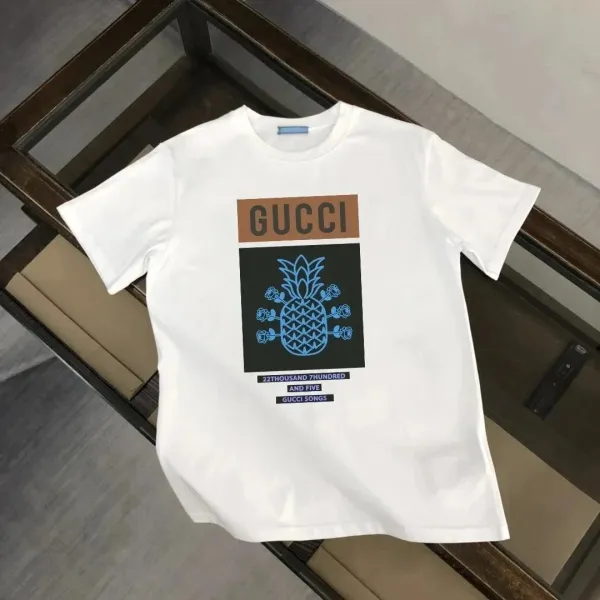 Gucci Pineapple Print T-Shirt White - 1