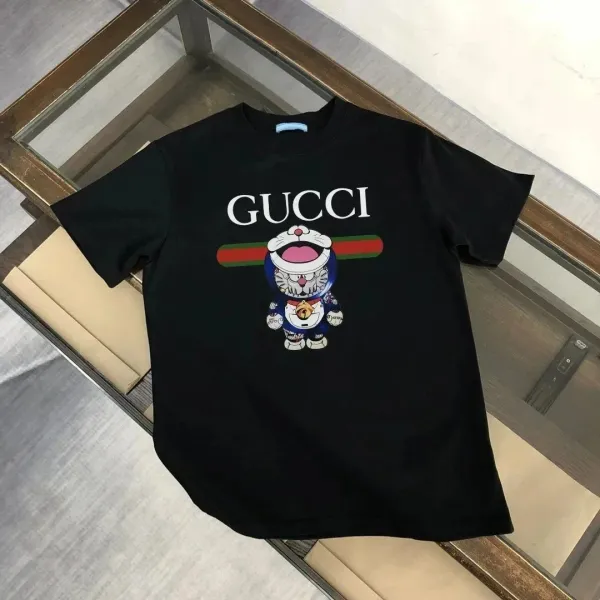 Gucci x Doraemon Collaboration Black Graphic T-Shirt - 1
