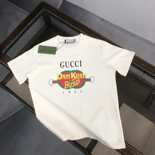 Gucci Osh Kosh B'gosh x Gucci 1921 Graphic Print White T-Shirt - 1