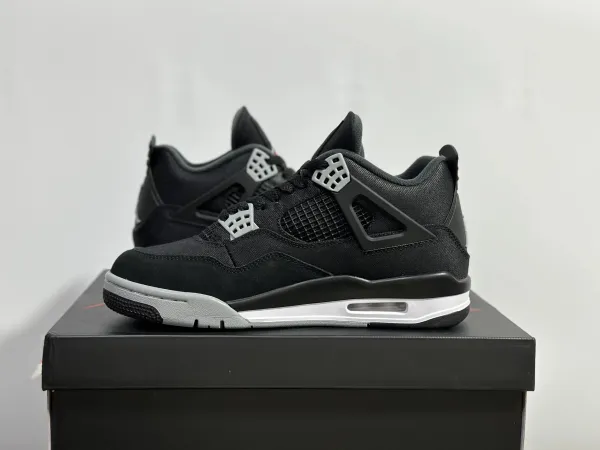 Air Jordan 4 Retro 'Black Canvas' Sneakers - 1