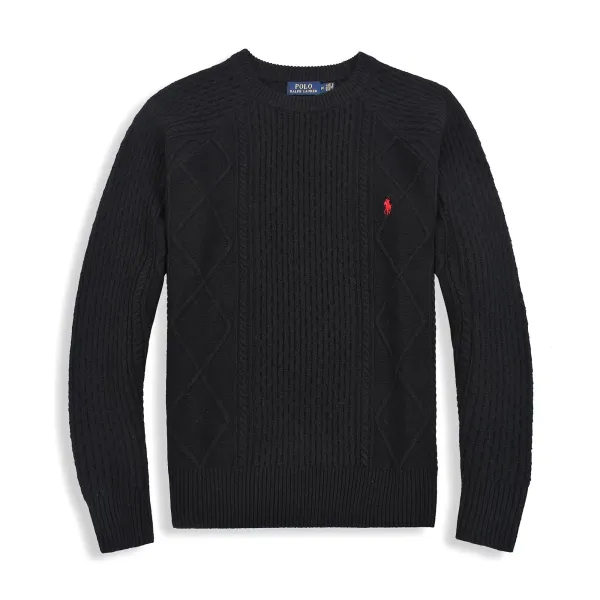 Lacoste Classic Crewneck Black Sweater - 3