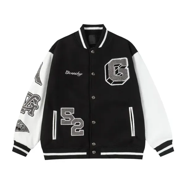 Givenchy G Monogram Varsity Jacket Black and White - 1