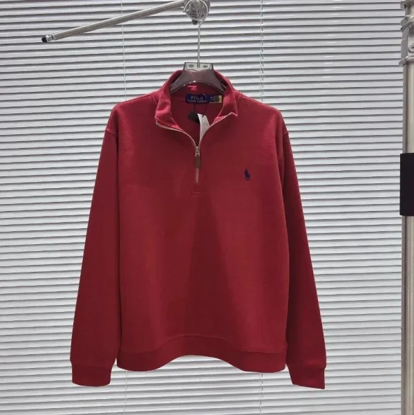 Polo Ralph Lauren Half-Zip Pullover Burgundy Sweater - 1