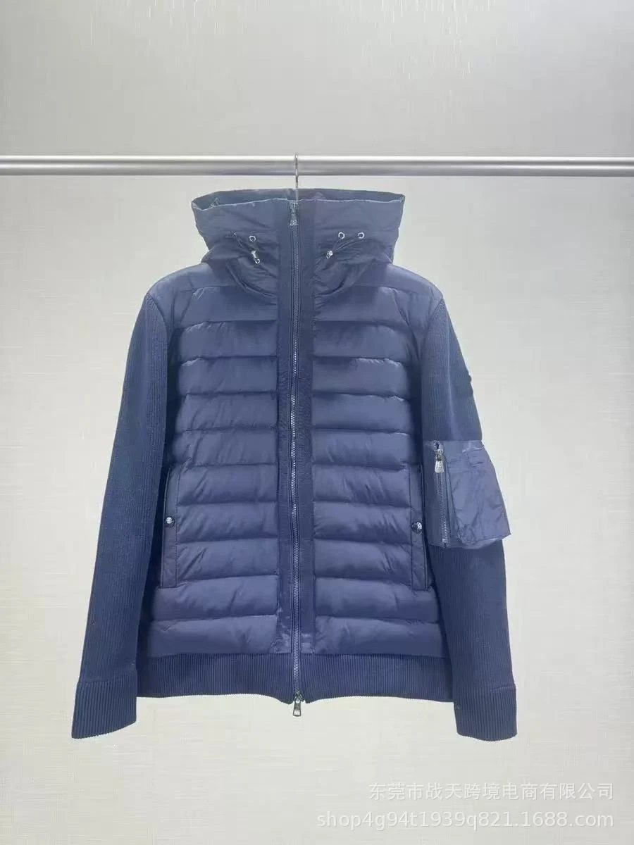 Navy blue hooded