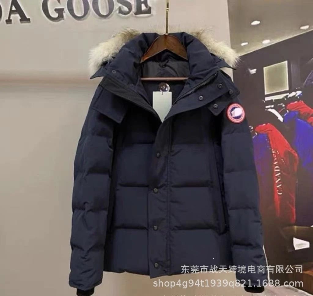 Navy blue red label
