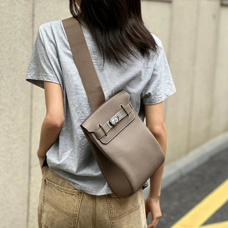 High-Quality Kelly Chest Bag Small Ado Shoulder Crossbody Genuine Leather Women's Bag Top-Grain Cowhide Large Capacity WhatsApp (+86 151 6066 3333)