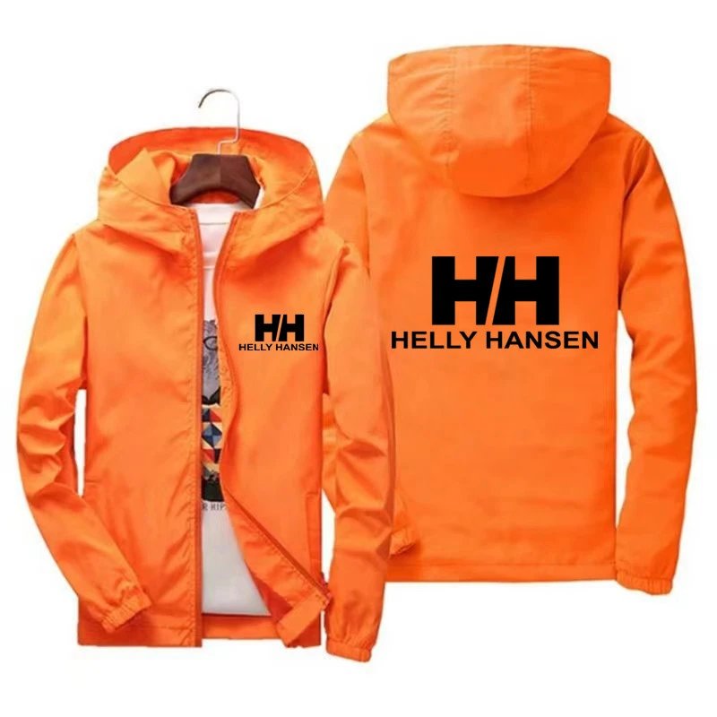 Orange with black text